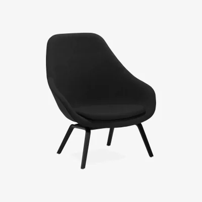 Nordic Nest HAY About a Lounge AAL93 armchair Remix 183 black-black oak legs