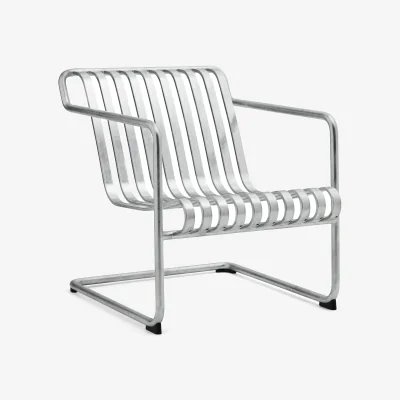 Nordic Nest HAY Palissade Cantilever Low lounge armchair Hot galvanised steel