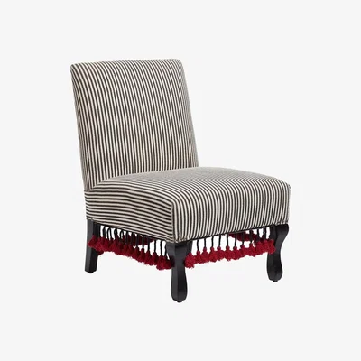 OKA Tarma Armless Chair - Soft Charcoal
