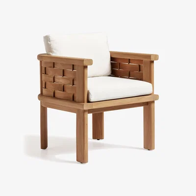 OKA OKA, Verdandi Garden Dining Chair - Natural Teak, Garden Seating