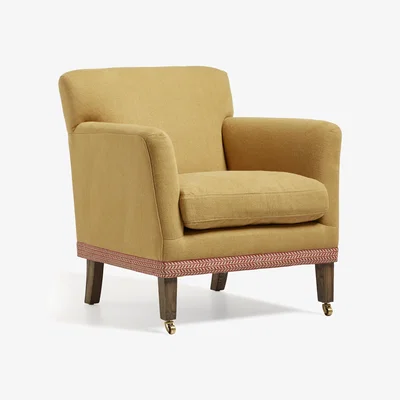 OKA OKA, Ellary Linen Armchair - Dijon, Armchair