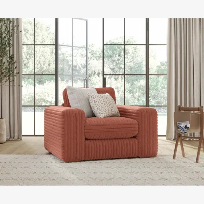 Oak&More Milan Russet Fabric Armchair