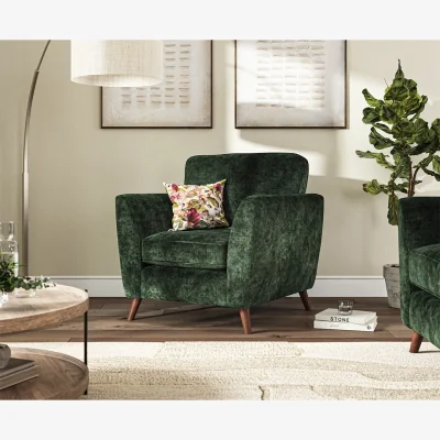 Oak&More Naples Emerald Velvet Armchair