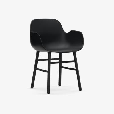 Olivia's Normann Copenhagen Form Black Oak Legs Occasional Chair / Black