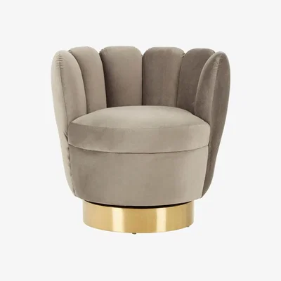 Olivia's Olivia's Bella Occasional Chair Velvet Grey