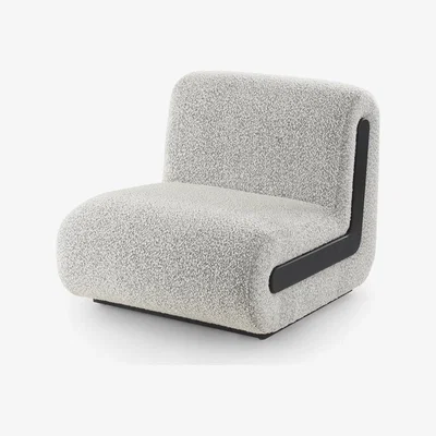 Olivia's Liang & Eimil Bola Occasional Chair - Boucle Whisk & Black