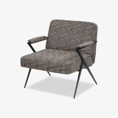 Olivia's Liang & Eimil Ponti Occasional Chair Dark Grey And Matt Black