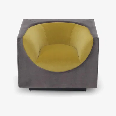 Olivia's Liang & Eimil Era Occasional Chair Kaster Slate And Kaster Mustard Velvet