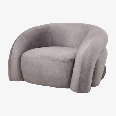Olivia's Libra Interiors Casa Curved Snug Chair Grey