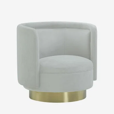 Olivia's Andrew Martin Marlow Occasional Chair Pale Grey