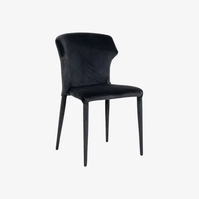 Olivia's Richmond Piper Antraciet Chair in Velvet