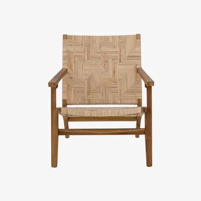 Olivia's Bloomingville Mills Lounge Chair in Brown Rattan