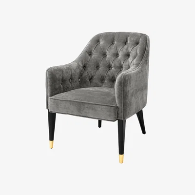 Olivia's Eichholtz Cyrus Clarck Grey Occasional Chair | Outlet