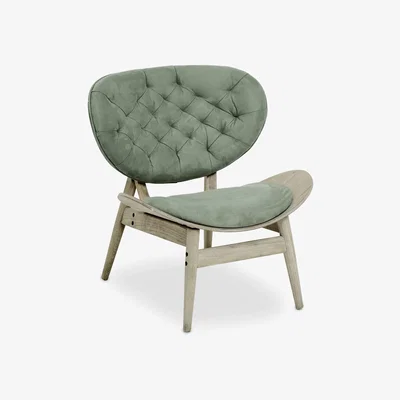 Olivia's Olivia's Vivian Accent Chair in Green Velvet