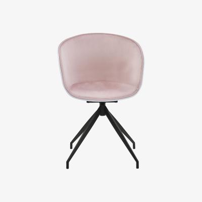 Out & Out Original Harper - Swivel Chair - Light Pink Velvet