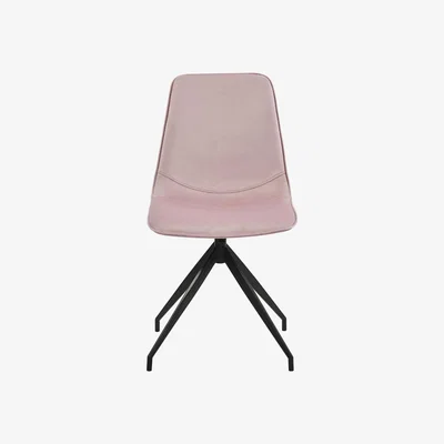 Out & Out Original Isabella - Swivel Chair - Light Pink Velvet