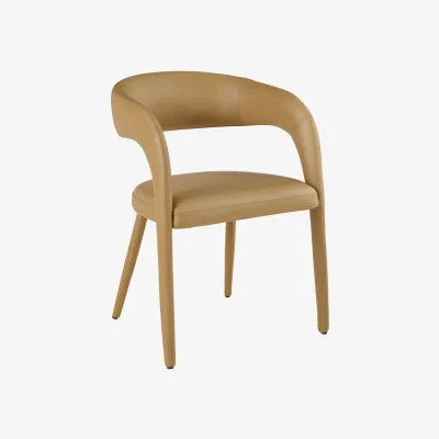 Downtown Louisiana Upholstered Dining Chair - Camel