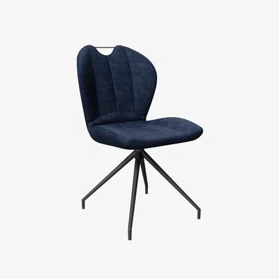 Downtown New York Swivel Dining Chair - Navy Blue In NavyBlue
