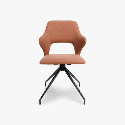 Downtown Scott Fabric Dining Chair - Brick