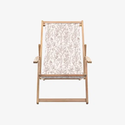 Perch and Parrow Rest-Easy Deck Chair in Rose Flora