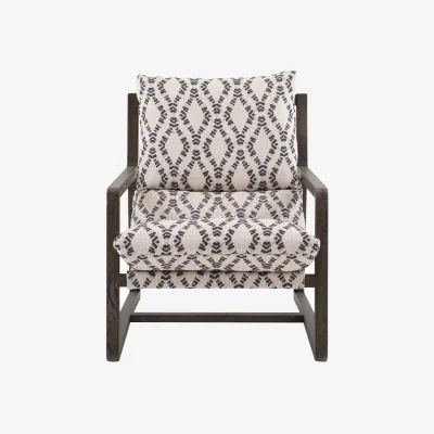 Perch and Parrow Tranquil Lounge Chair in Diamond Print