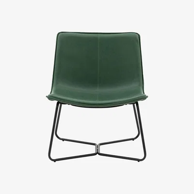 Perch and Parrow Weyburn Lounge Chair in Green