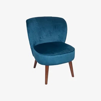 Pagazzi Rimini Blue Velvet Chair