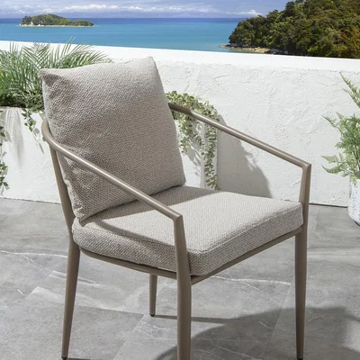 Quatropi Mia Outdoor Garden Dining Chair Cream