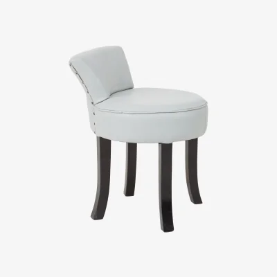 The Range Kendari Grey Leather Rounded Chair - Grey