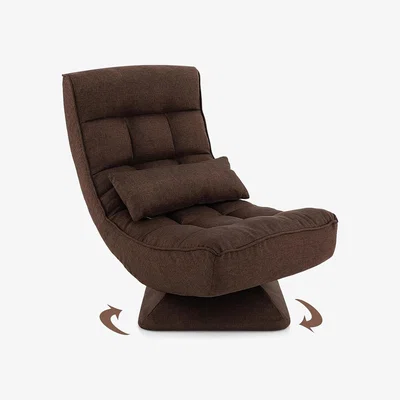 The Range Folding Sofa Chair Lounge Recliner - Brown