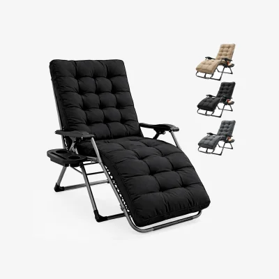 The Range Keplin Square Tube Gravity Chair with Cushion – Extra Wide 72cm
