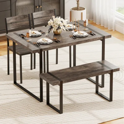 The Range 4-Piece Kitchen Table Chair Set - Grey