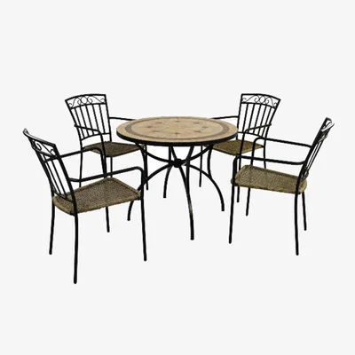 The Range Richmond Patio Set With Four Chairs