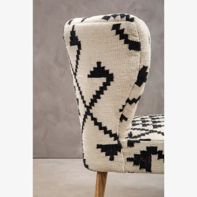 The Range Cefena Berber Style Mango Wood Chair - White