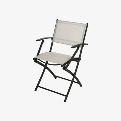 The Range Steel Folding Patio Chair - White / Large / 100cm