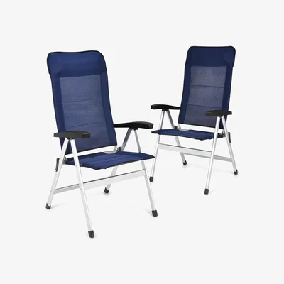The Range Costway 2-Piece Patio Folding Chairs - Blue