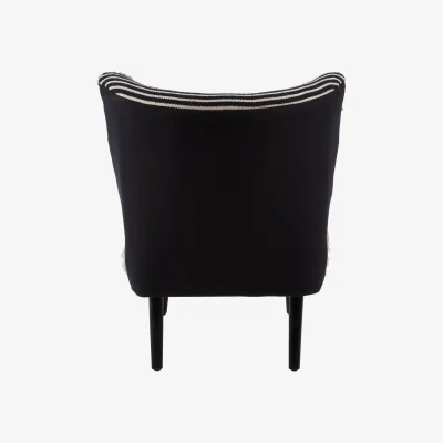 The Range Cefena Black Moroccan Chair - Black