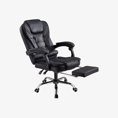 The Range Computer Chair Black with Footrest - Black