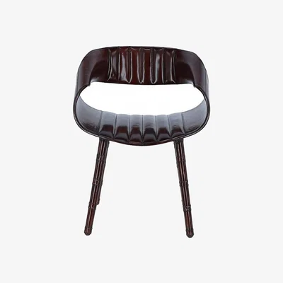 The Range Ashwood luxury Leather Nougat Chair LF 141 - Chestnut