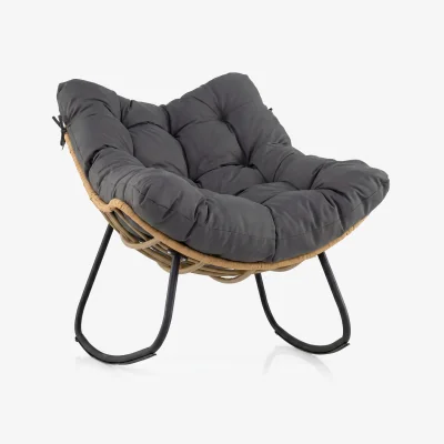 The Range Oversized Patio Egg Chair - Grey