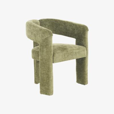 The Range Chenille Upholstered Occasional Chair - Green