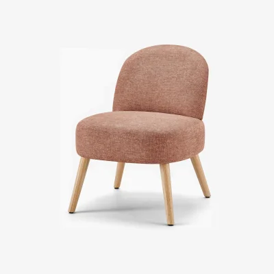 The Range Minnie Fabric Accent Chair - Terracotta