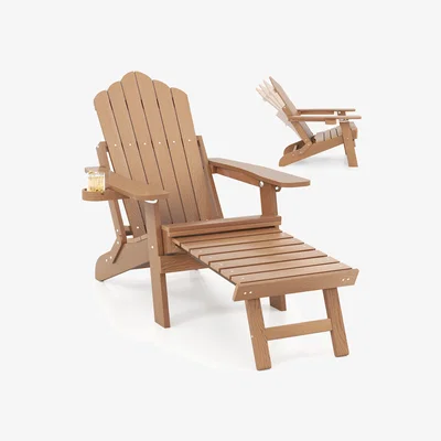 The Range Patio Adirondack Chair - Brown