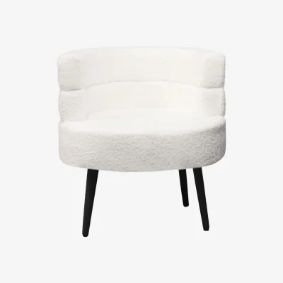 The Range Alivio Sherpa Sofa Chair - White