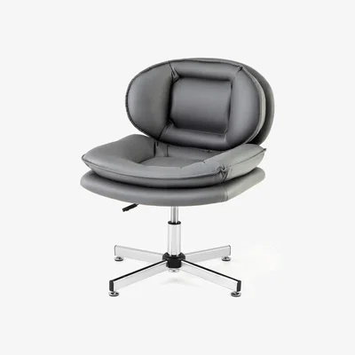 The Range Upholstered Computer Chair - Grey
