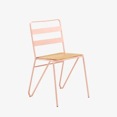 The Range District Pink Metal Chair - Pink