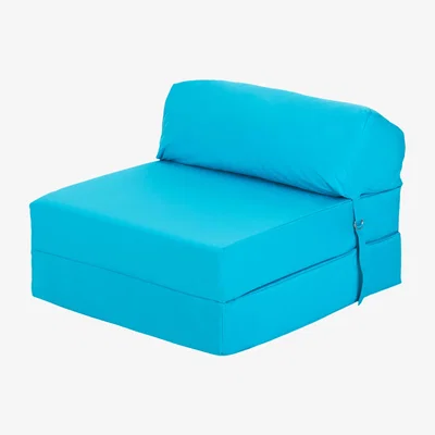 The Range Water Resistant Guest Foldable Z Bed Chair with Headrest - Turquoise