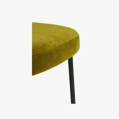 Rockett St George Needlecord Velvet Green Dining Chair - SECONDS