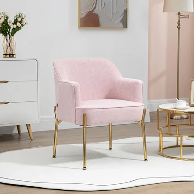 The Range Upholstered Armchair Modern Accent Chair for Living Room - Pink