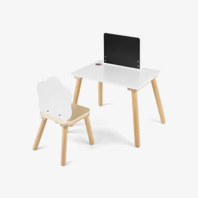 The Range Weaning Table and Chair Set - White